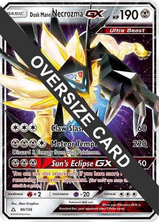 Dusk Mane Necrozma GX - 90/156/156  - Holofoil - Promo