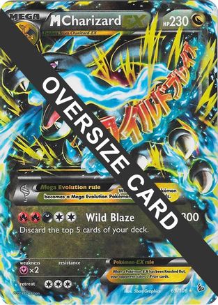 M Charizard EX (69/106) (carte géante) [XY : Flashfire] 