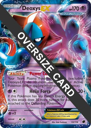 Deoxys EX (53/116) (Carte Jumbo) [Noir et Blanc : Plasma Freeze] 