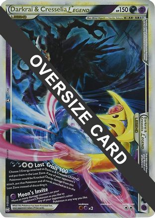 Darkrai & Cresselia Legend - 99/102 & 100/102 (Single Oversized Promo)/102  - Holofoil - Promo