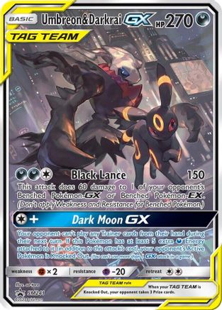 Umbreon &amp; Darkrai GX (SM241) (carte Jumbo) [Soleil et Lune : Black Star Promos] 