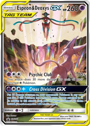 Espeon & Deoxys GX SM240  - Holofoil - Promo