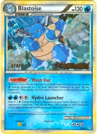 Blastoise - 13/95 (Prerelease) [Staff]/95  - Holofoil - Promo