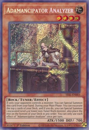 Analyseur Adamancipator [SESL-EN003] Secret Rare 