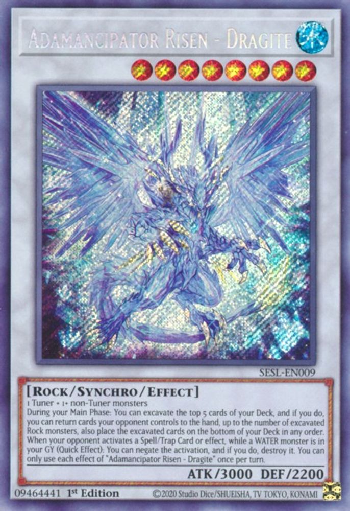 Adamancipator Risen - Dragite (SESL-EN009) - Secret Rare