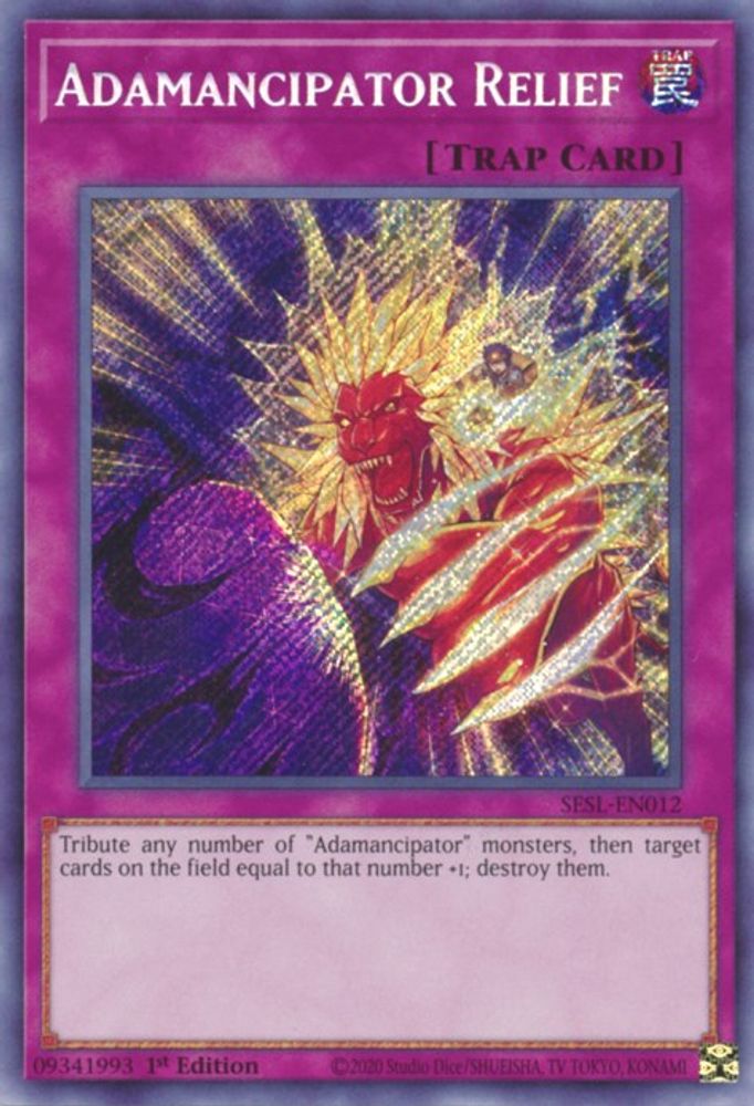 Adamancipator Relief (SESL-EN012) - Secret Rare