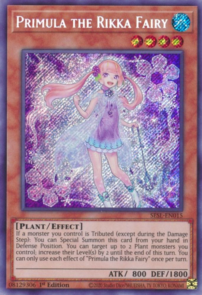 Primula la fée Rikka [SESL-EN015] Secret Rare 