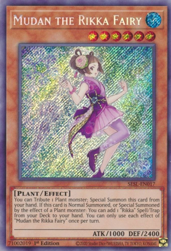 Mudan la fée Rikka [SESL-EN017] Secret Rare 