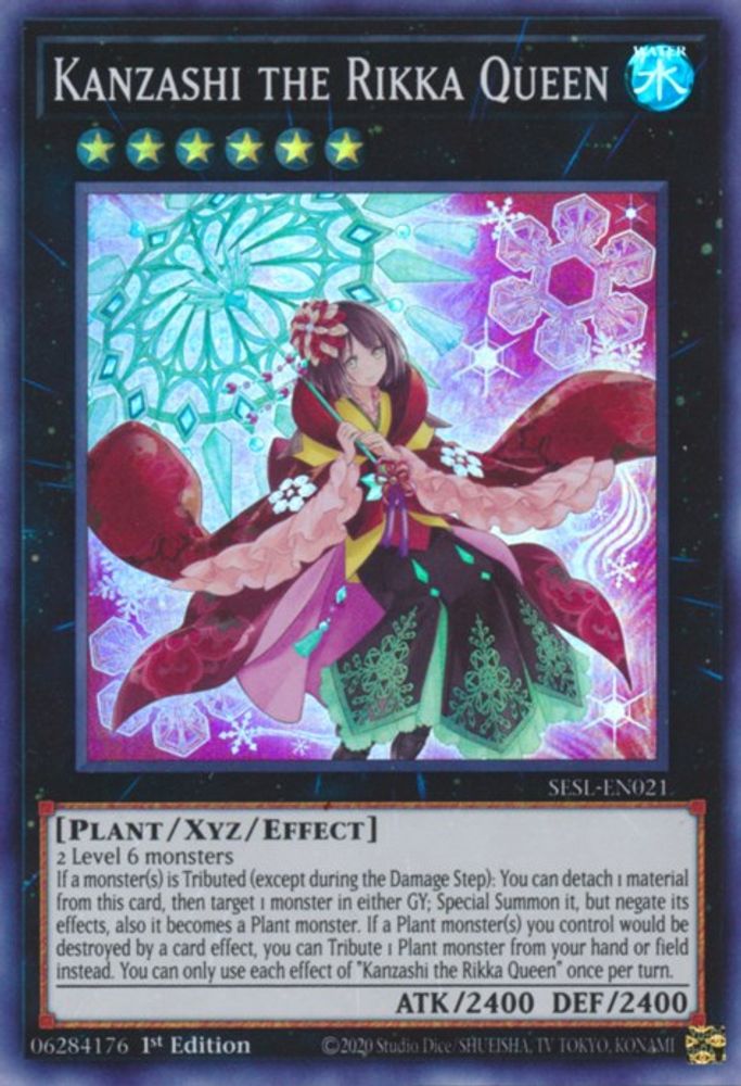 Kanzashi the Rikka Queen (SESL-EN021) - Super Rare