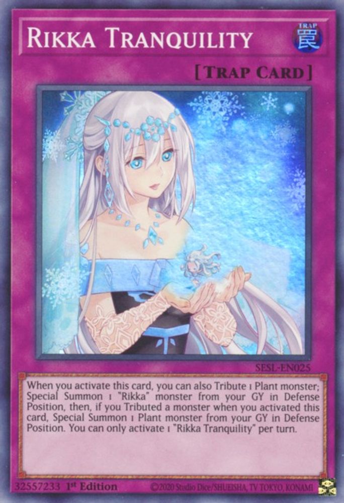 Rikka Tranquillité [SESL-EN025] Super Rare 