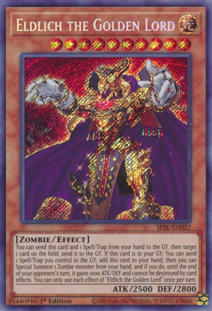 Eldlich le Seigneur d'Or [SESL-EN027] Secret Rare 