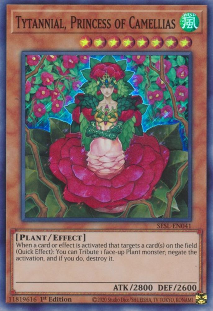 Tytannial, Princess of Camellias (SESL-EN041) - Super Rare