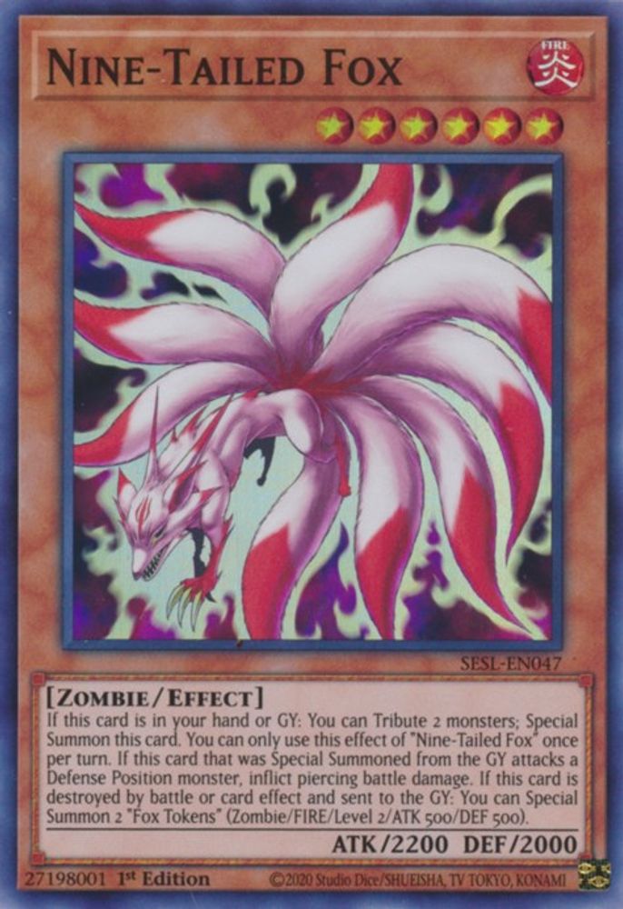 Nine-Tailed Fox (SESL-EN047) - Super Rare