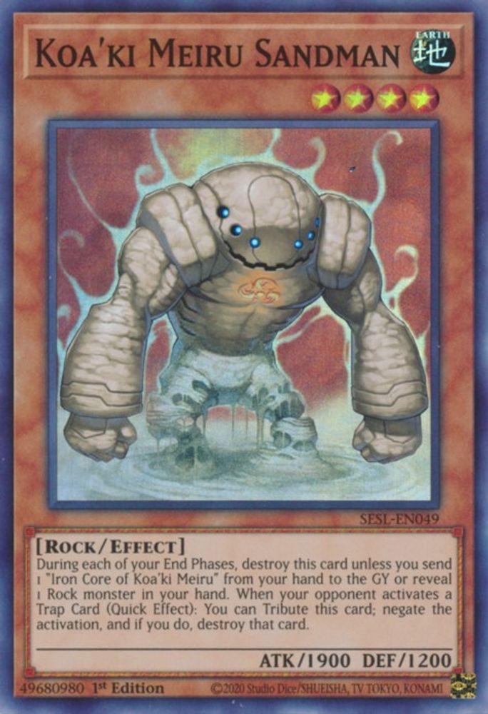 Koa'ki Meiru Sandman (SESL-EN049) - Super Rare