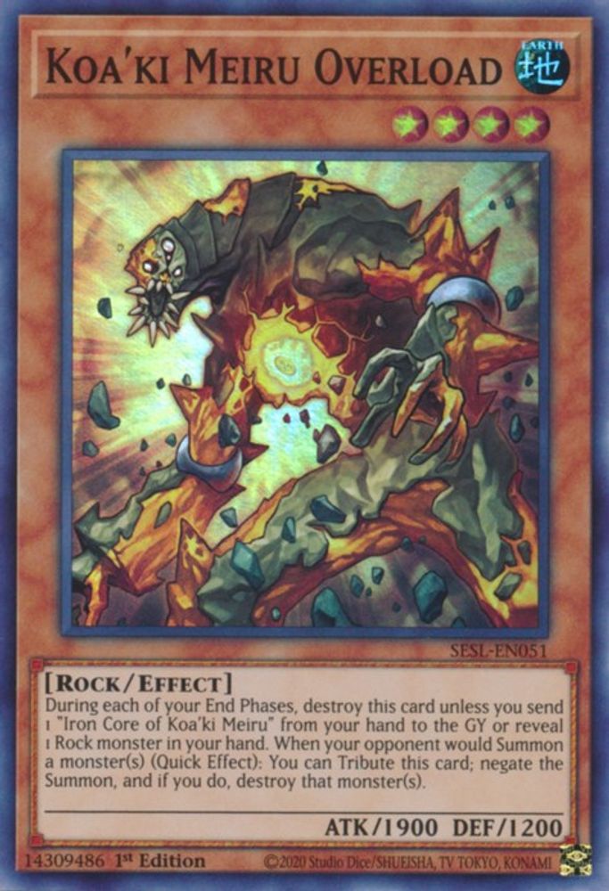 Koa'ki Meiru Overload (SESL-EN051) - Super Rare