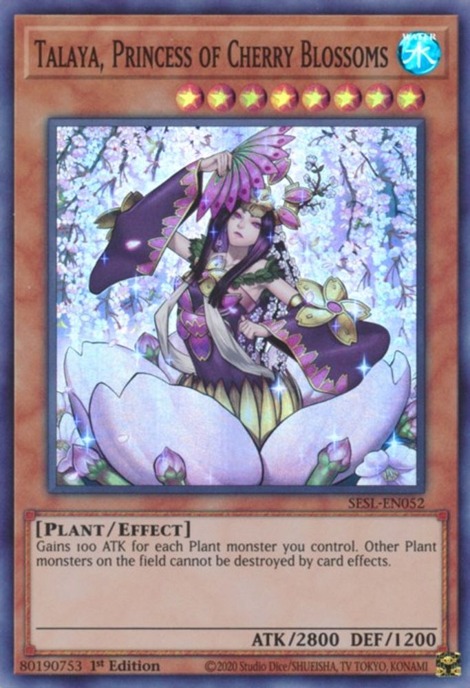 Talaya, princesse des fleurs de cerisier [SESL-EN052] Super Rare 