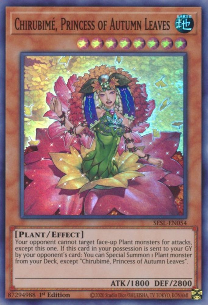 Chirubime, Princess of Autumn Leaves (SESL-EN054) - Super Rare
