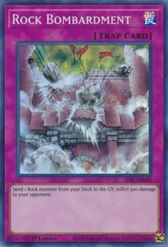 Bombardement de roche [SESL-EN058] Super Rare 