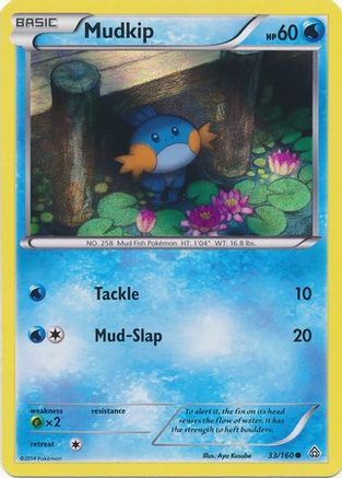Mudkip (33/160) (Sheen Holo) [XY : Primal Clash] 