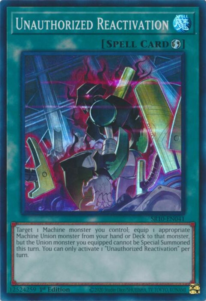 Réactivation non autorisée [SR10-EN041] Super Rare 