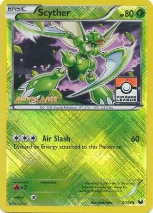 Scyther (4/108) (Promo de la Ligue 4e place) [Noir et blanc : Dark Explorers] 