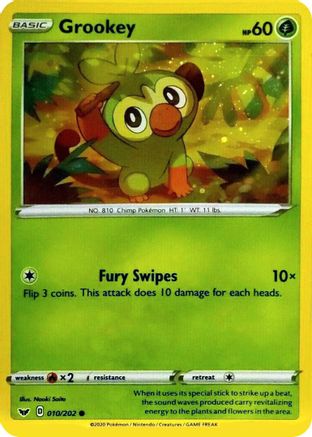 Grookey (Cosmos Holo) 010/202  - Holofoil - Promo