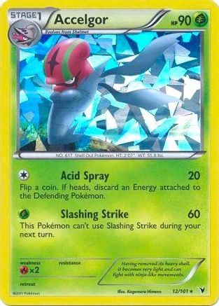 Accelgor - 12/101 (Cracked Ice Holo)/101  - Holofoil - Holo Rare