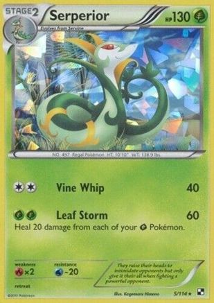 Serperior - 5/114 (Cracked Ice Holo)/114  - Holofoil - Holo Rare