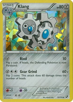 Klang - 75/114 (Cracked Ice Holo)/114  - Reverse Holofoil - Promo
