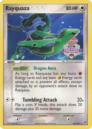Rayquaza - 22/107 (2004-2005 Gym Challenge)/107  - Promo