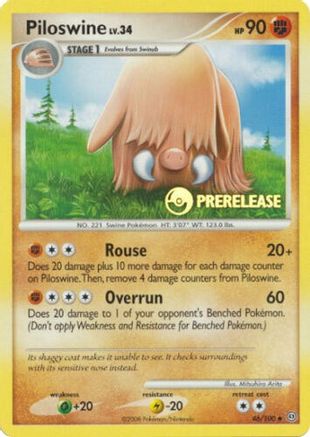 Piloswine - 46/100 (Prerelease)/100  - Promo