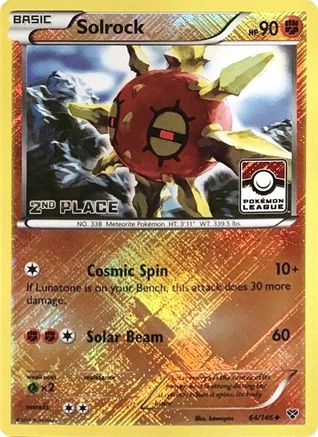 Solrock (64/146) (Promo du Défi de la Ligue pour la 2e place) [XY : Ensemble de base] 