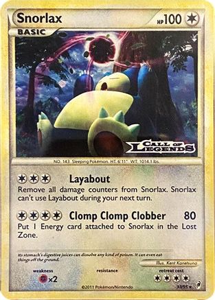 Snorlax - 33/95 (Prerelease)/95  - Holofoil - Promo