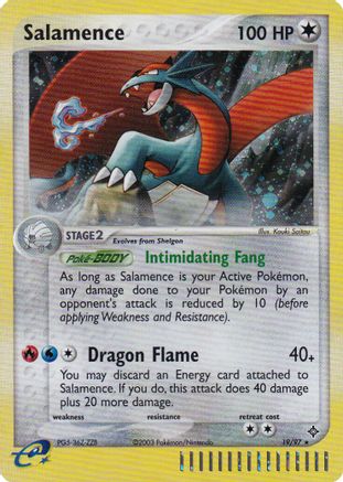 Salamence (19/97) (Promo de la Ligue 2004) [Cartes de Ligue et de Championnat] 