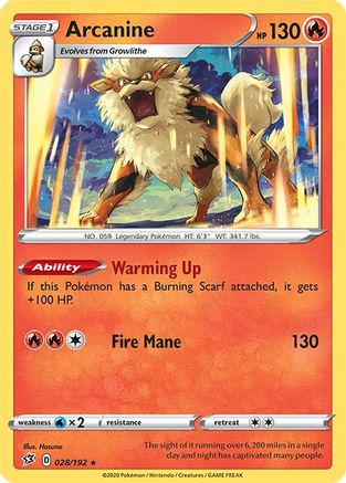 Arcanine 028  - Rare