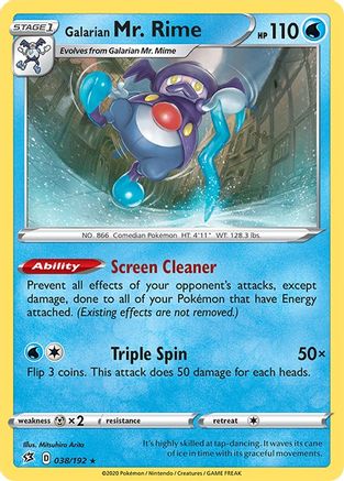 Galarian Mr. Rime 038  - Rare