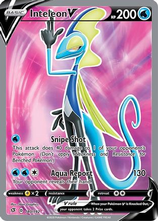 Inteleon V (Full Art) 180  - Holofoil - Ultra Rare