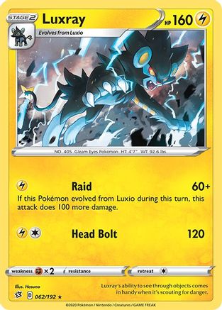 Luxray (062/192) [Épée et Bouclier : Rebel Clash] 