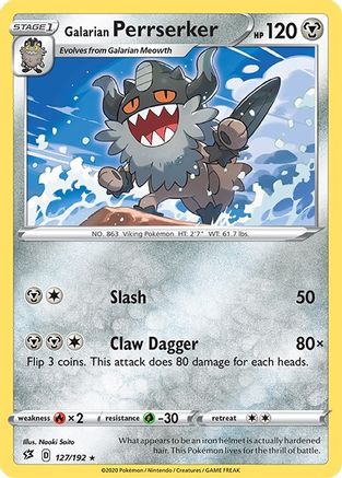 Galarian Perrserker 127/192  - Rare