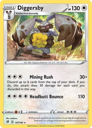 Diggersby (147/192) [Épée et Bouclier : Rebel Clash] 
