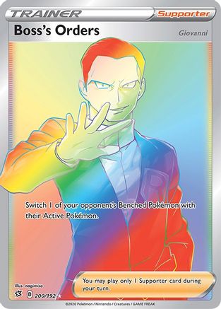 Boss's Orders (Secret) 200/192  - Holofoil - Secret Rare