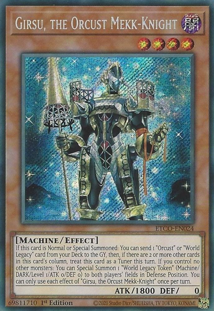 Girsu, l'Orcust Mekk-Knight [ETCO-EN024] Secret Rare 