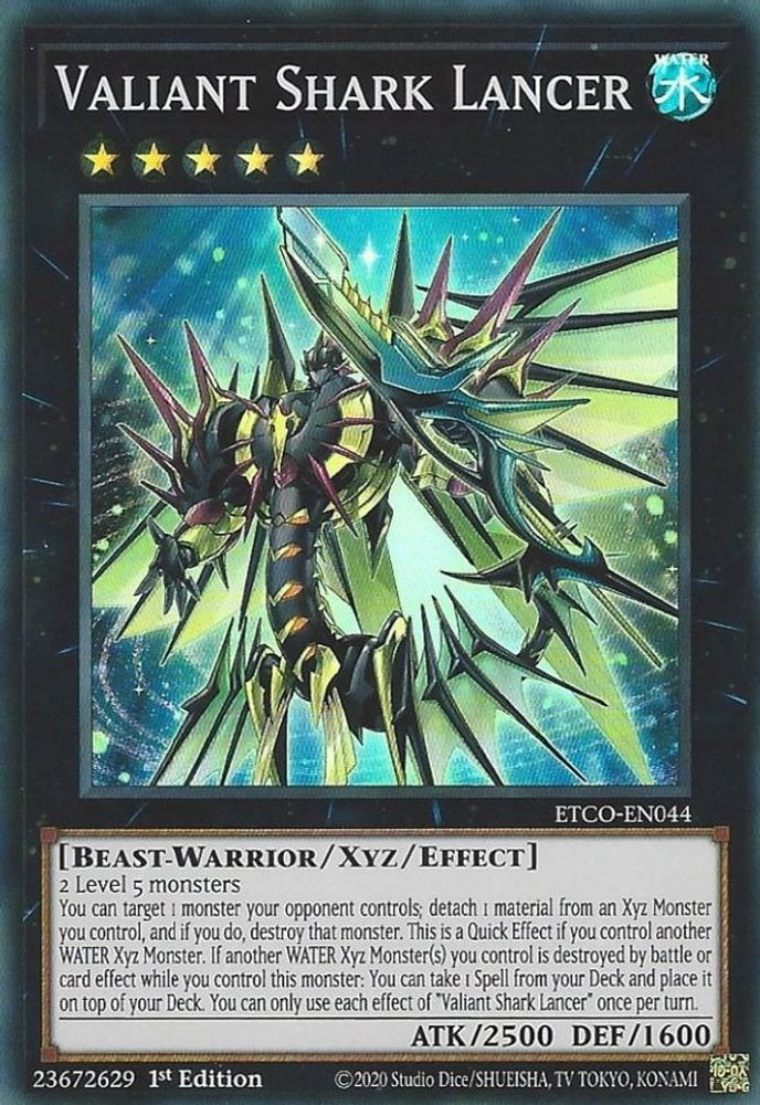 Valiant Shark Lancer (ETCO-EN044) - Super Rare