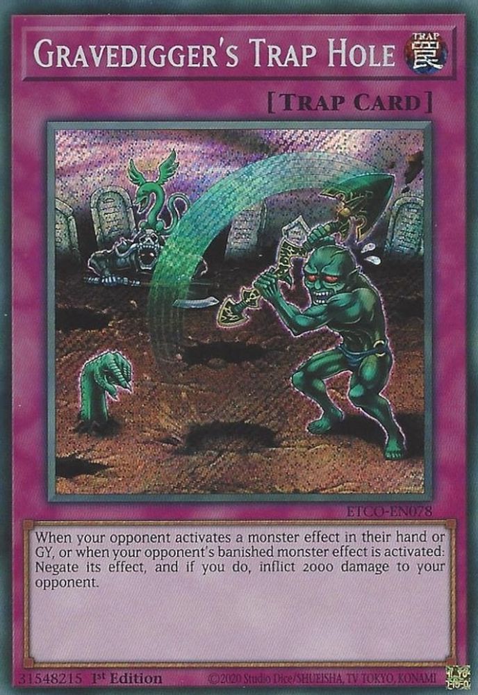 Gravedigger's Trap Hole (ETCO-EN078) - Secret Rare
