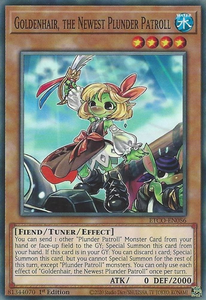 Goldenhair, the Newest Plunder Patroll (ETCO-EN086) - Common