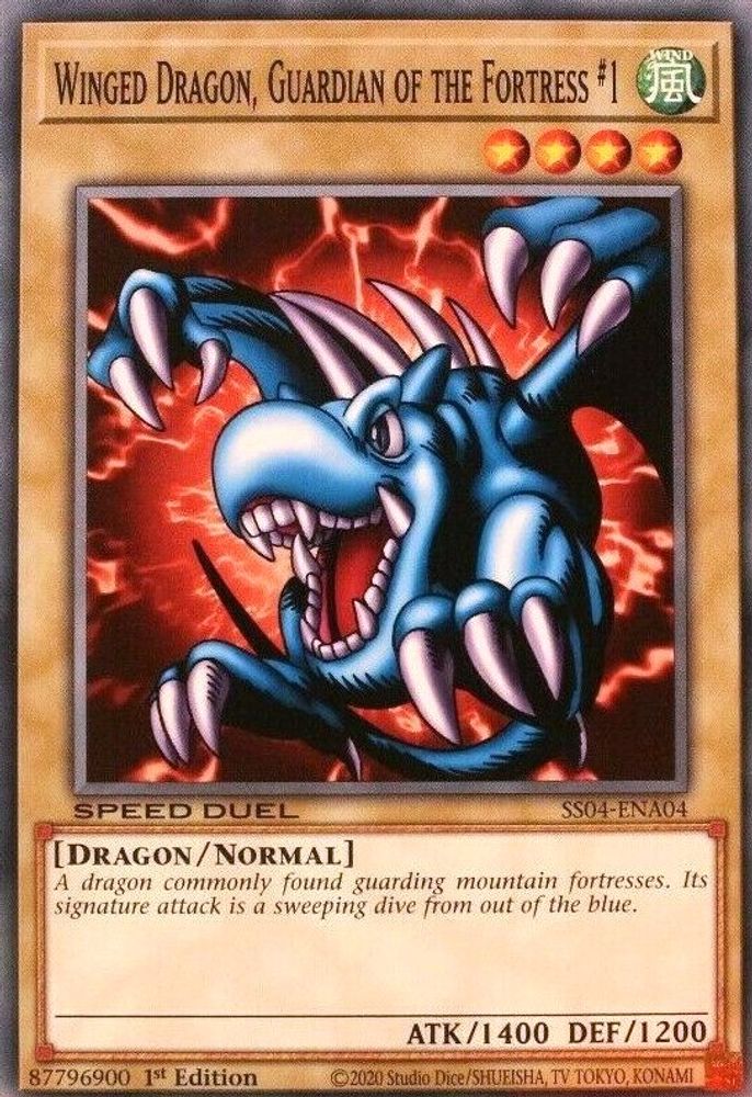 Winged Dragon, Guardian of the Fortress #1 (SS04-ENA04) - Common