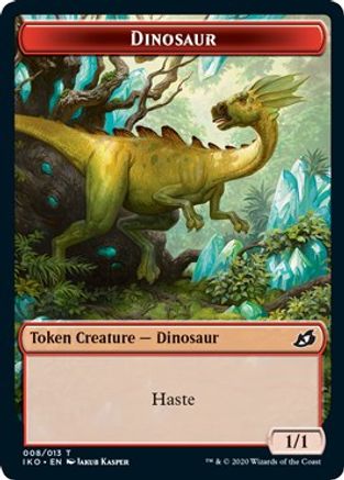 Dinosaur // Human Soldier (003) Double-sided Token (IKO-) - Ikoria: Lair of Behemoths Foil