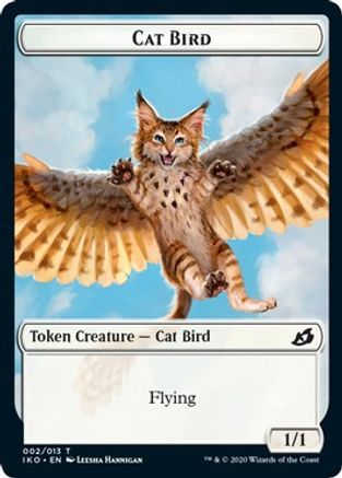 Cat Bird // Human Soldier (003) Double-sided Token (IKO-) - Ikoria: Lair of Behemoths Foil