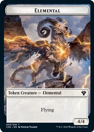 Elemental (003) // Soldier Double-Sided Token (C20-3 // 5) - Commander 2020