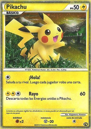 Pikachu (PW4) (espagnol) [Promos de la collection Pikachu World] 